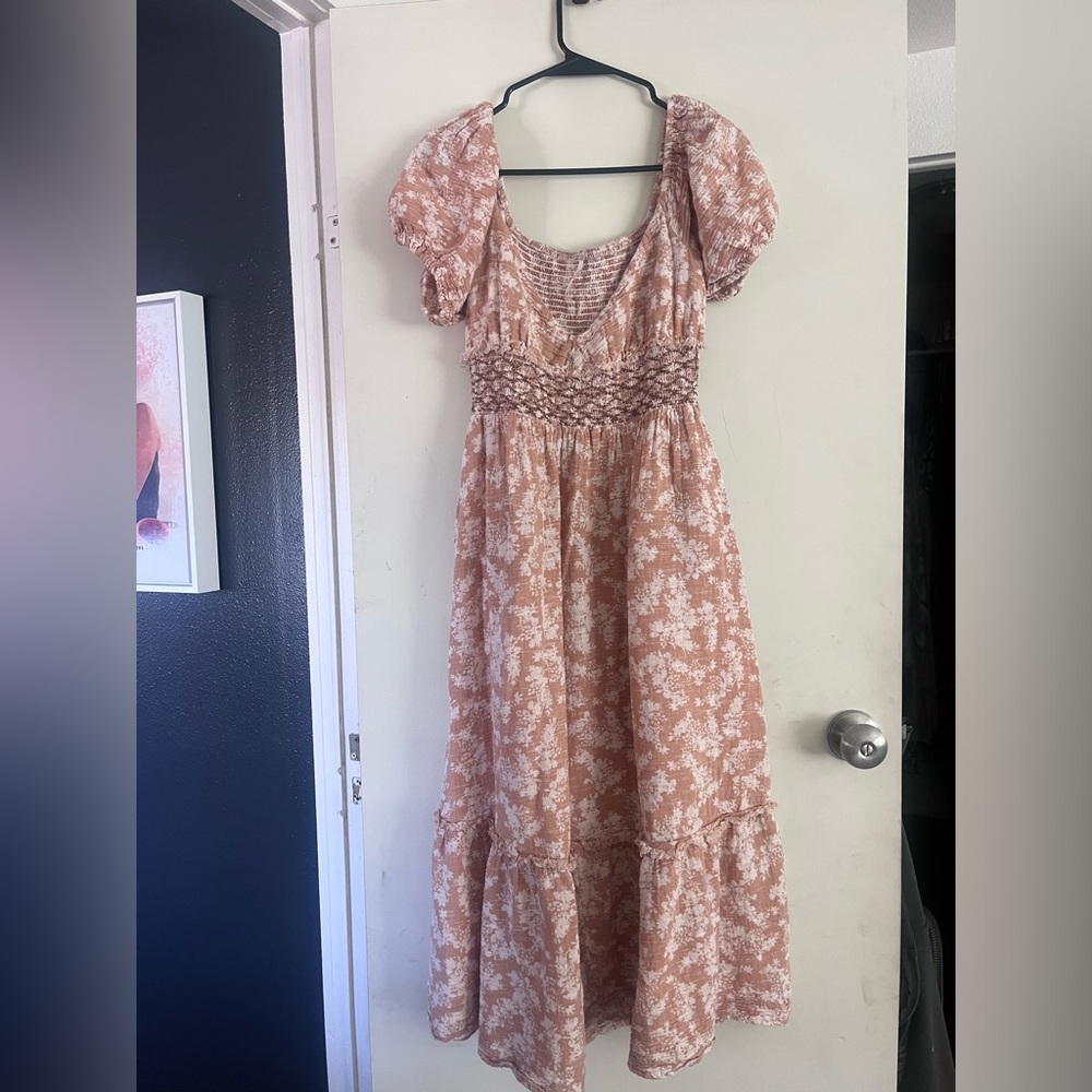 Free People Ellie Cotton Printed Maxi Dress